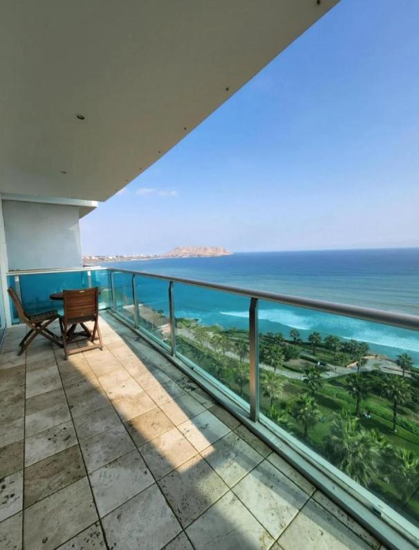 Exclusivo Y Moderno Depa En Miraflores Vista Al Mar Y A La Ciudad Amoblado Apartments リマ エクステリア 写真